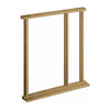 Salisbury Exterior Oak Front Door and Frame Set - Part Frosted Double Glazing - One Unglazed Side Screen