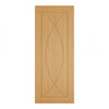 Top Mounted Black Sliding Track & Door - Amalfi Oak Door - Prefinished
