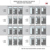 Exterior Victorian Blackwell 3L 6P Front Door with Single Sidelight and Transom - Customisable: Size, Colour, Glass and Sidelight Options