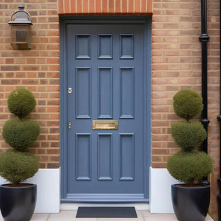 Image: Exterior Georgian Blackwell 9 Panel Made to Measure Front Door - 45mm Thick - Six Colour Options