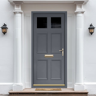 Image: Exterior Colonial 2L 4P Front Door and Frame - Colour and Glass Options