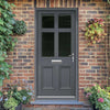 Exterior Colonial 4L 2P Front Door and Frame - Colour and Glass Options