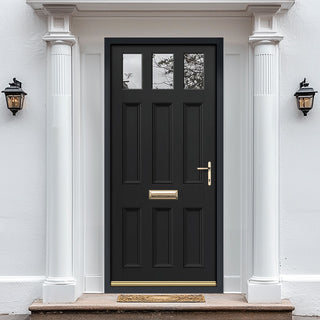 Image: Exterior Victorian Blackwell 3L 6P Front Door and Frame - Colour and Glass Options