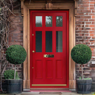 Image: Exterior Victorian Blackwell 6L 3P Front Door and Frame - Colour and Glass Options