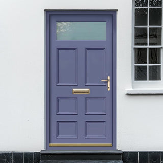 Image: Exterior Victorian Bronte 1L 6P Front Door and Frame - Colour and Glass Options