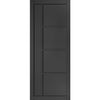 Brixton Black Double Absolute Evokit Double Pocket Door - Prefinished - Urban Collection