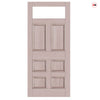 External Victorian Bronte Made to Measure Front Door - 45mm Thick - Six Colour Options - Toughened Double Glazing