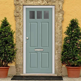 Image: Made to Measure Exterior Bute Front Door - 45mm Thick - Seven Colour Options - Double Glazing