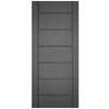 Carolina Slate Grey Grained Internal PVC Door - Suitable for Bathrooms