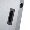 Chester 120mm Sliding Door Oblong Flush Pulls Pair and Single Finger Pull - Matt Black Finish