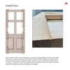 Exterior Colonial Made to Measure Front Door - 57mm Thick - Seven Colour Options - Toughened Double Glazing - 4 Pane 2 Panel