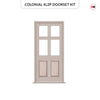 Exterior Colonial 4L 2P Front Door and Frame - Colour and Glass Options
