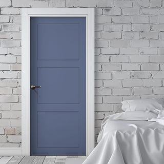Image: V-Line® Grooved Flush Door V083 - Premium Primed - Six Colour Options