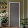 V-Line® Grooved Flush Door V084 - Premium Primed - Six Colour Options