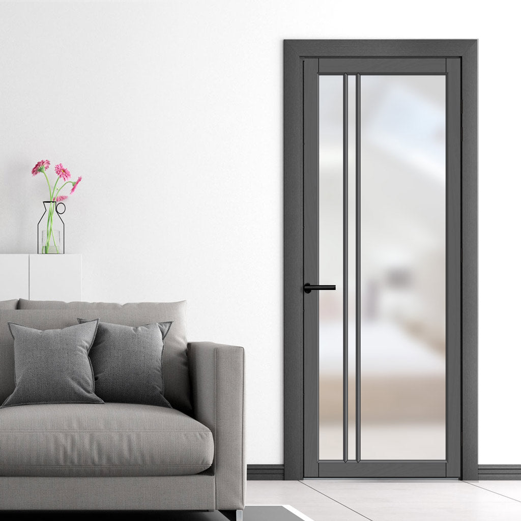 Photo inspiration: Visual Reference: Milano Solid Wood Internal Door Uk Made Dd0101F Frosted Glass