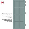Perth 8 Panel Solid Wood Internal Door UK Made DD6318 - Eco-Urban® Sage Sky Premium Primed
