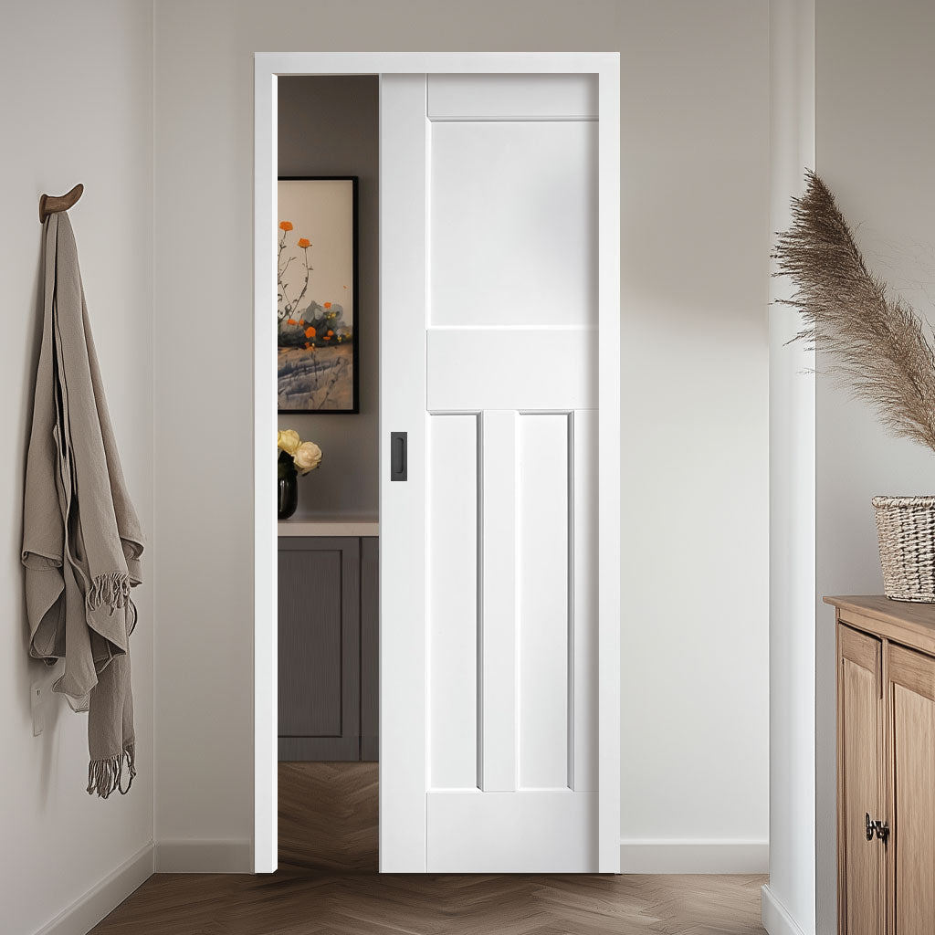 DX30's Panel Single Evokit Pocket Door - White Primed