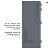 Urban Deco® Solid Wood Internal Door UK Made - Stormy Grey Premium Primed - Bespoke Sizes