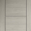 Fire Rated Internal Door - Ladder Light Grey Door - Laminated - Prefinished