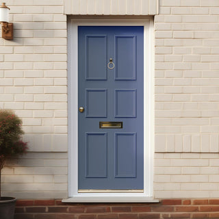 Image: Exterior Ailsa Made to Measure 6 Panel Front Door - 57mm Thick - Seven Colour Options