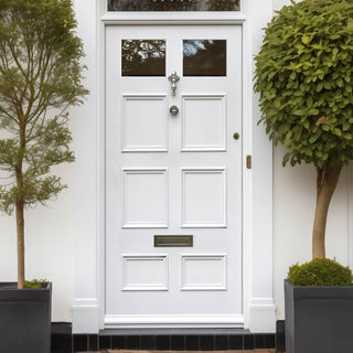 Image: Exterior Georgian Bird Made to Measure Front Door - 45mm Thick - Six Colour Options - Toughened Double Glazing - 2 Pane