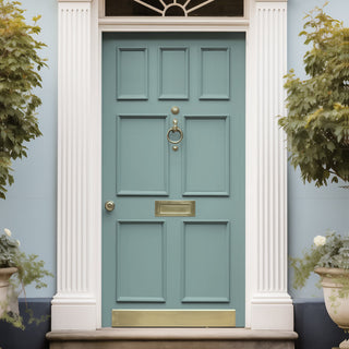 Image: External Victorian Gaskell Made to Measure Panelled Front Door - 57mm Thick - Six Colour Options - 7 Panels