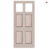 Exterior Colonial Made to Measure Front Door - 57mm Thick - Seven Colour Options - Toughened Double Glazing - 2 Pane 4 Panel