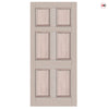 Exterior Colonial Made to Measure 6 Panel Front Door - 57mm Thick - Seven Colour Options