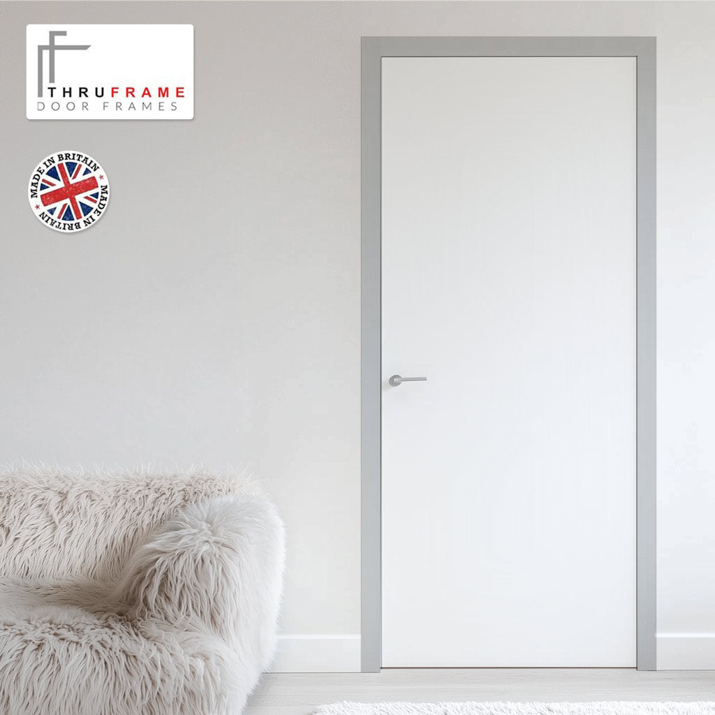 Thruframe Interior Mist Grey Premium Primed MDF Door Lining Frame Su