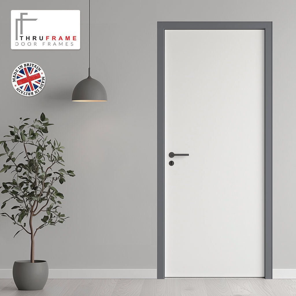 Thruframe Interior Stormy Grey Premium Primed MDF Door Lining Frame