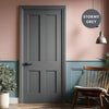 UK Made to Measure - Millgate Panel Victorian  Interior Door - Premium Primed - 7 Colour Options