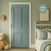 UK Made to Measure - Millgate Panel Victorian  Interior Door - Premium Primed - 7 Colour Options