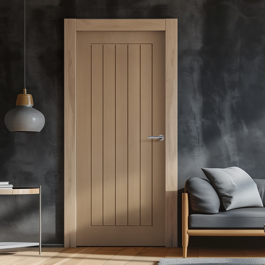 Mexicano Blonde Oak Fire Internal Door - Prefinished - 1/2 Hour Fire R