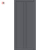 Galeria Panel Solid Wood Internal Door Pair UK Made DD0102P - Stormy Grey Premium Primed - Urban Lite® Bespoke Sizes