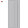 Tula Panel Solid Wood Internal Door Pair UK Made DD0104P - Mist Grey Premium Primed - Urban Lite® Bespoke Sizes
