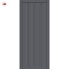 Adiba Panel Solid Wood Internal Door Pair UK Made DD0106P - Stormy Grey Premium Primed - Urban Lite® Bespoke Sizes