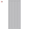 Adiba Panel Solid Wood Internal Door Pair UK Made DD0106P - Mist Grey Premium Primed - Urban Lite® Bespoke Sizes