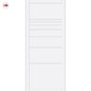 Amoo Panel Solid Wood Internal Door Pair UK Made DD0112P - Cloud White Premium Primed - Urban Lite® Bespoke Sizes