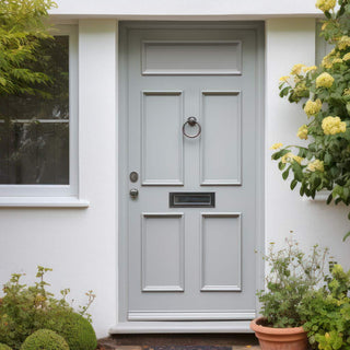 Image: Exterior Victorian Nightingale Made to Measure 5 Panel Front Door - 45mm Thick - Six Colour Options