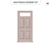 Exterior Victorian Nightingale 1L 4P Door and Frame - Colour and Glass Options