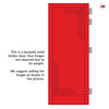 Urban Deco® Solid Wood Internal Door UK Made - Pillar Box Red Premium Primed - Bespoke Sizes