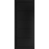 Sliding Top Mounted Black Folding Track & Double Door - Shoreditch Black Door - Prefinished - Urban Collection