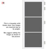 Iretta Solid Wood Internal Door Pair UK Made DD0115T Tinted Glass - Cloud White Premium Primed - Urban Lite® Bespoke Sizes