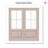 Made to Measure External Ascot Traditional French Doors - 57mm Thick, Six Colour Options - Double Glazing