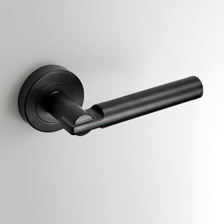 Image: Turin Door Lever Handle - Matt Black