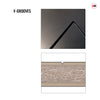V-Line® Grooved Flush Door V082 - Premium Primed - Six Colour Options