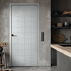 V-Line® Grooved Flush Door V004 - Premium Primed - Six Colour Options