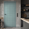 V-Line® Grooved Flush Door V004 - Premium Primed - Six Colour Options