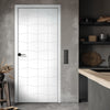 V-Line® Grooved Flush Door V004 - Premium Primed - Six Colour Options