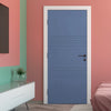 V-Line® Grooved Flush Door V006 - Premium Primed - Six Colour Options
